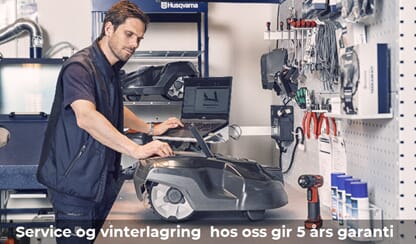 Årsservice robotklippere