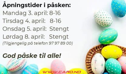 Åpningstider påsken 2023