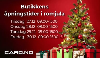 Butikkens åpningstider i romjula