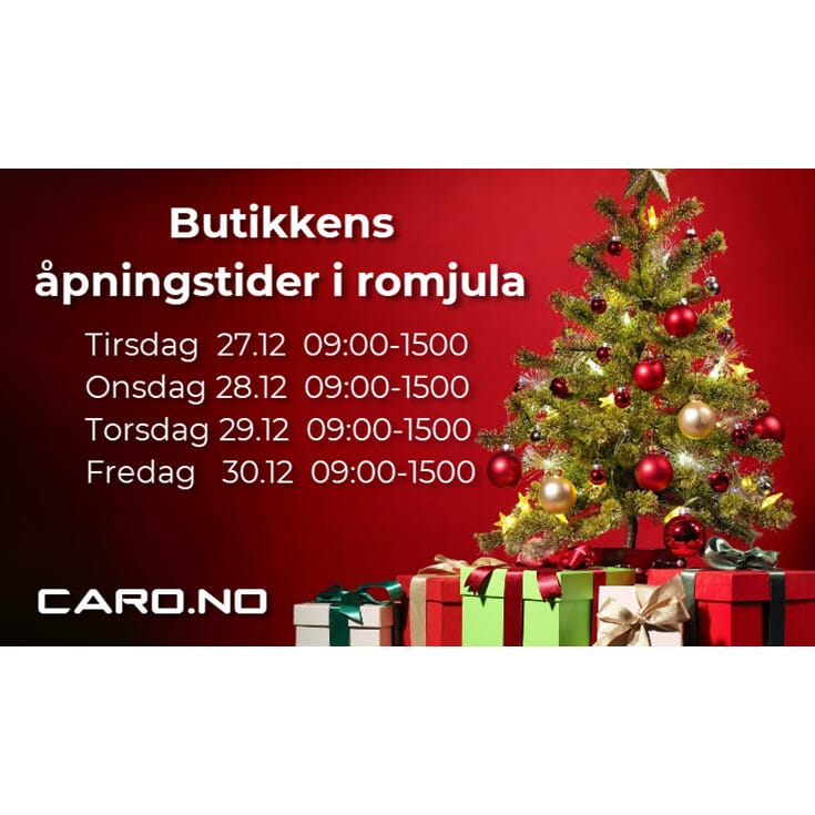 Butikkens åpningstider i romjula